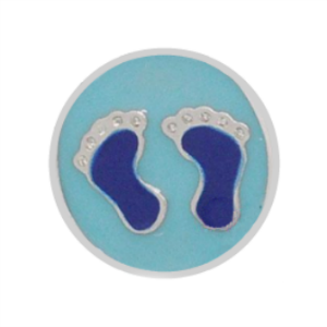 Baby Footprints (round) - Boy