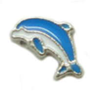 Blue & White Dolphin Charm
