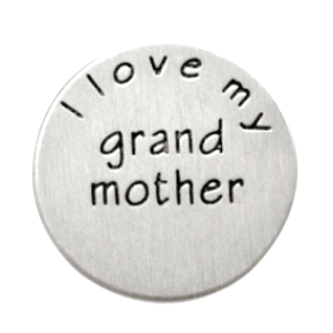 Stainless Steel Living Locket Faceplate - I love my grandmother