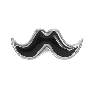 Sile & Black Moustache Charm