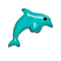 Cyan Dolphin Charm
