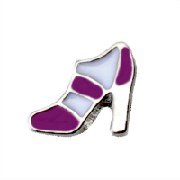 High Heel - Purple & White