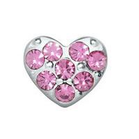 Heart with Pink Crystals
