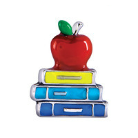 Apple & Books Charm