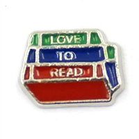 Love To Read Books Charm