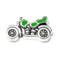 Green Motorbike Charm