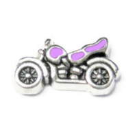 Purple Motorbike Charm