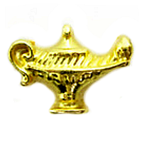 Vintage Gold Genie Lamp Charm
