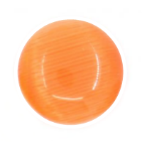 Cat's Eye Dome Charm - Orange