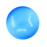 Cat's Eye Dome Charm - Blue