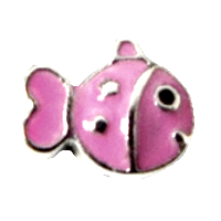 Cute fish - Silver & Pink